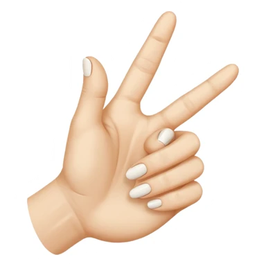 White Shh finger and hand emoji sticker