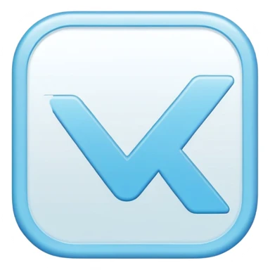 light blue aesthetic check mark sticker