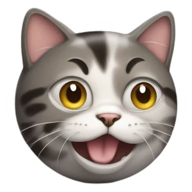 cat funny really but throw ball sticker