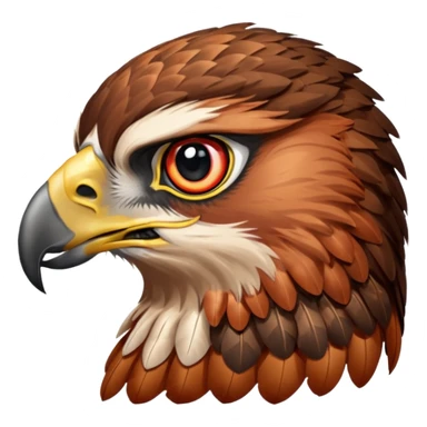Red tailed hawk sticker
