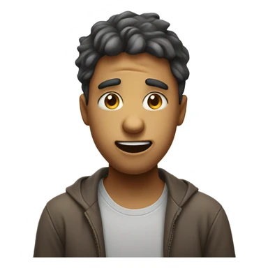 blushing-guilty-happy with 😩 sticker