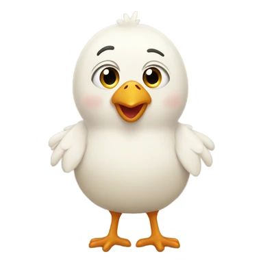 Little chicken that says nooo gooood sticker