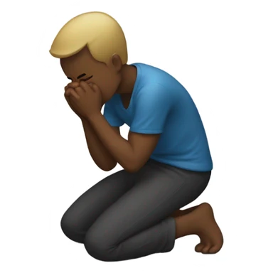 Kneeling for someone sticker