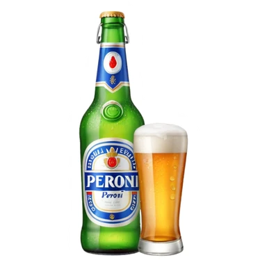 PERONI BOTTLE unbranded sticker