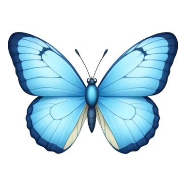 Light blue butterfly sticker