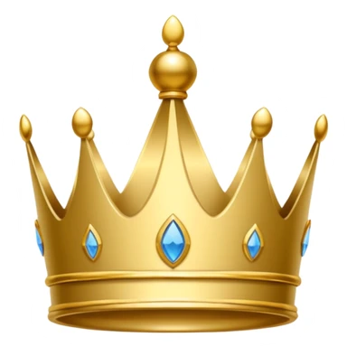 white premium logo crown simple sticker