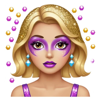 Glitter killer sticker