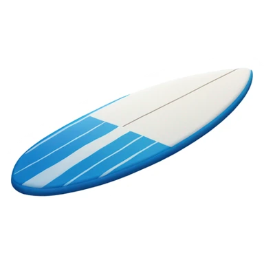 Blue and white surfboard  sticker