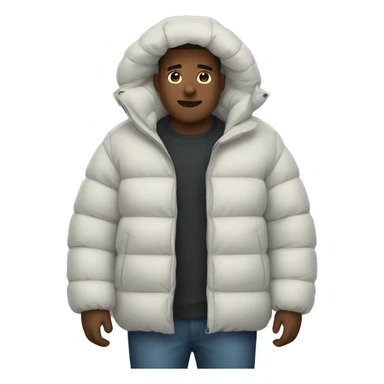 big puffer jacket sticker