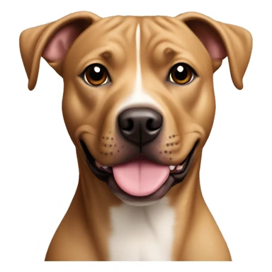 Brown pit bull Labrador mix sticker