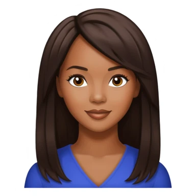 LeToya Luckett from Destiny's Child with long dark brown hair sticker