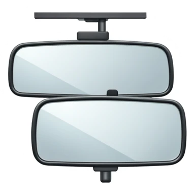 rear view mirror in car
 sticker