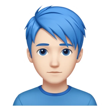 DanTDM with Blue Hair sticker