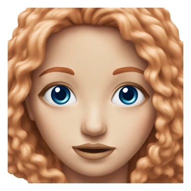 Hyper realistic redheaded women with blue eyes  sticker