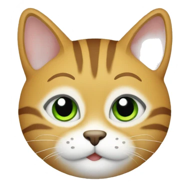 Kucing hijau sticker