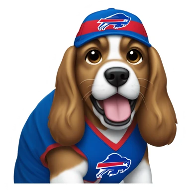Dog wearing bills merch sticker
