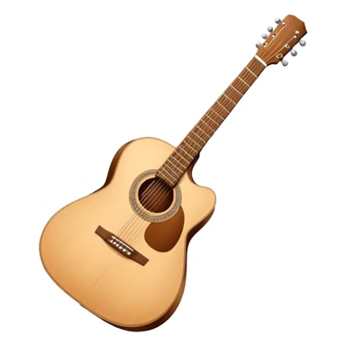 acoustic guitar with strings, musical instrument sticker