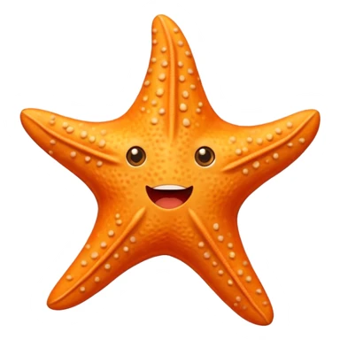 Give me a picture of an animated talking starfish that coughs sticker