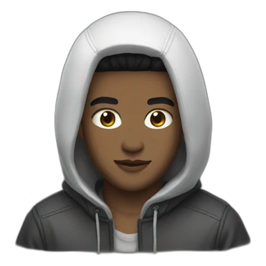 eboy black hair sticker