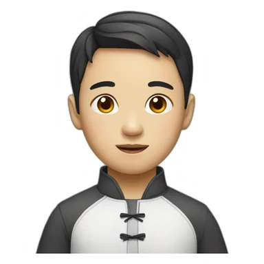 a chinese boy sticker