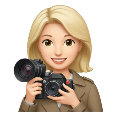 female papparazzo tabloid journalist sticker
