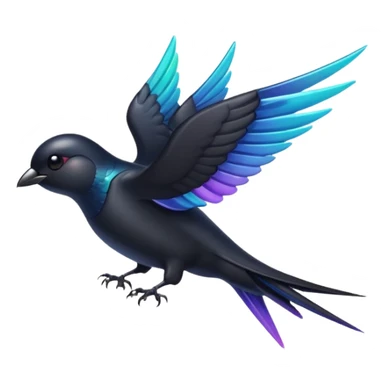 черная ласточка sticker