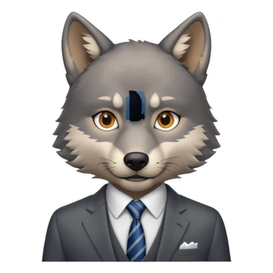 wolf from the wall street sticker