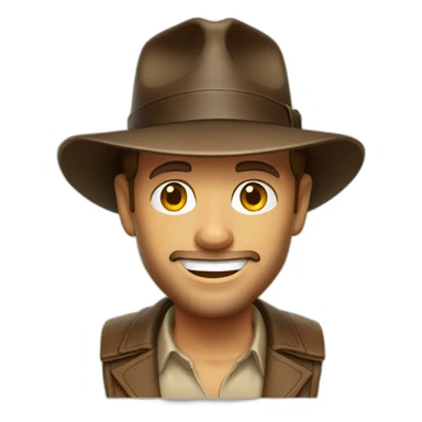Cartoon Indiana Jones sticker