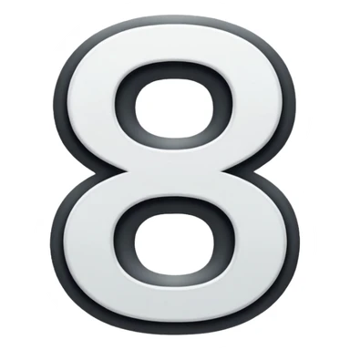 Numbers 9 on a black background sticker