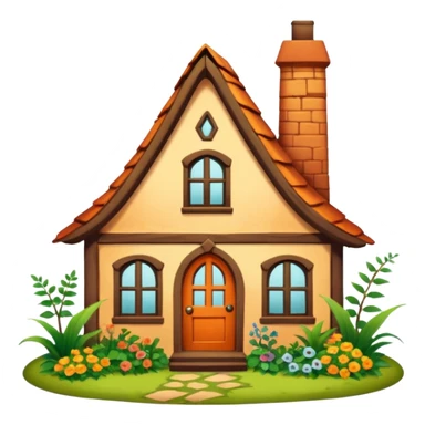 The Weasley’s house in the Burrow Harry Potter style sticker