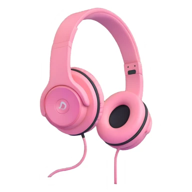soft pink headphones sticker