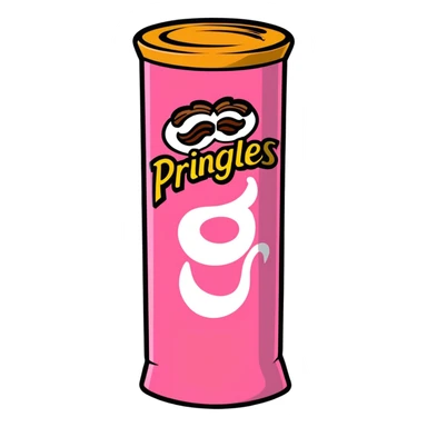 Pringels colour pink sticker