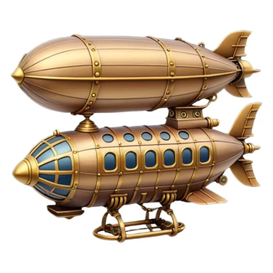 Steampunk Airship sticker