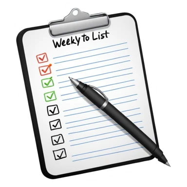 weekly to-do list sticker
