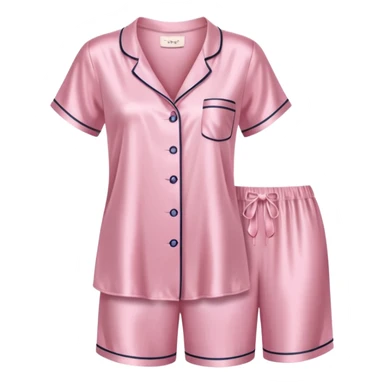 Light pink silk pyjamas set sticker