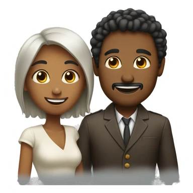 woman and man love sticker