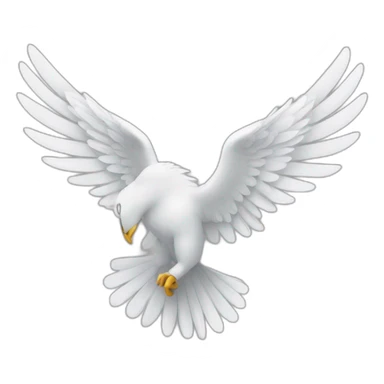 Right white wing sticker