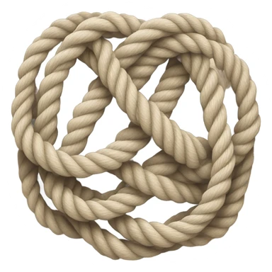Tied rope sticker
