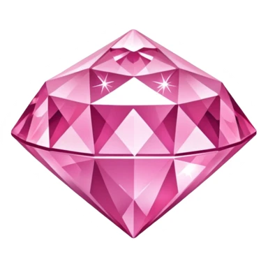 Pink glitter diamond sticker
