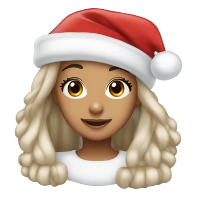 ariana grande with santa hat sticker
