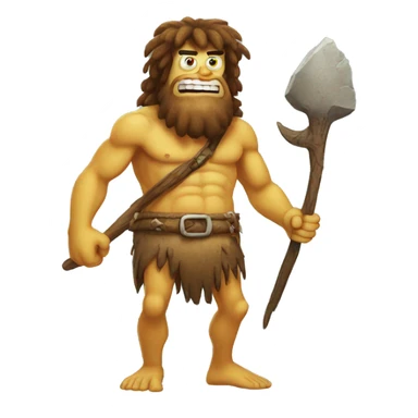 spongebob caveman sticker