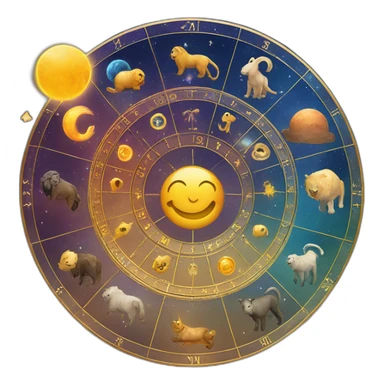 Astrology zodiac signs wheel sticker