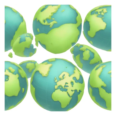 Globe meridians meridians sticker