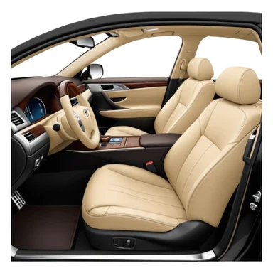 lexus ls430 2006 modified with black paint and beige seats sticker