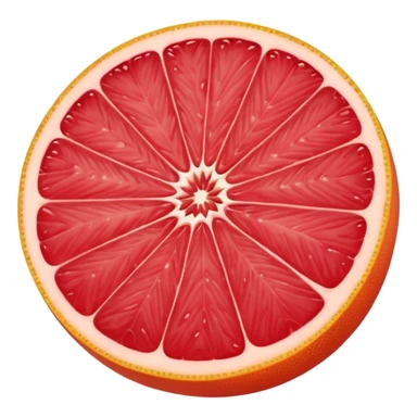 a whole grapefruit, simple, clear sticker
