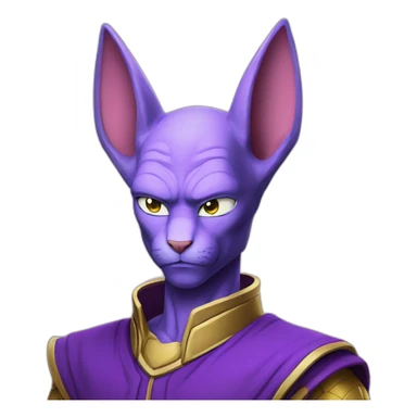 beerus skeptical sticker