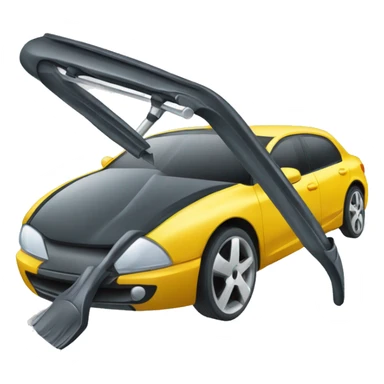 Windshield wiper for window sticker