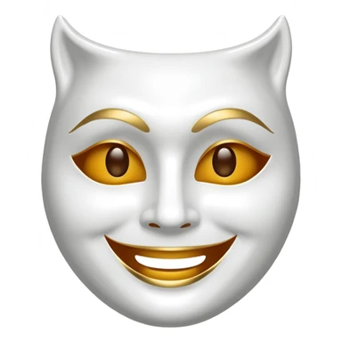 theater mask sticker