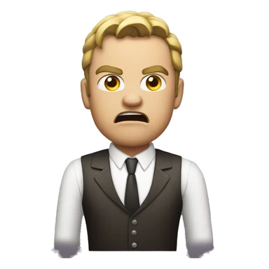 angry dealer sticker