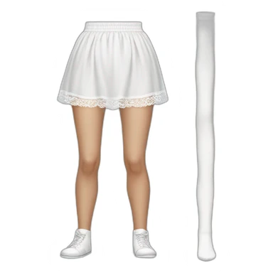 white-knickers-long-white-socks-black-skirt sticker